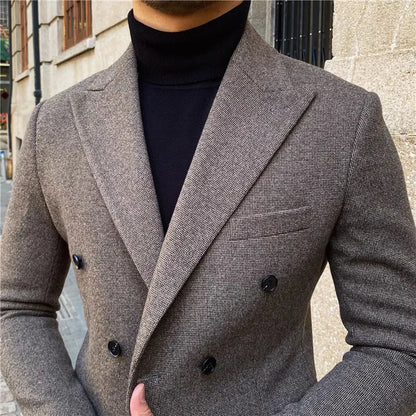 Traje Cruzado de Estilo Italiano para Hombre