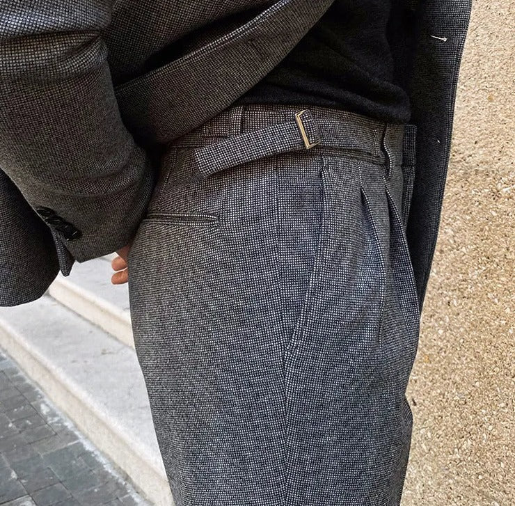 Traje Cruzado de Estilo Italiano para Hombre