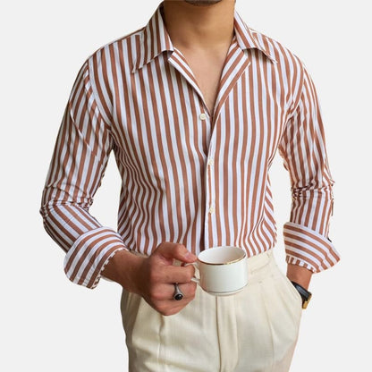 Camisa Formal de Oficina a Rayas