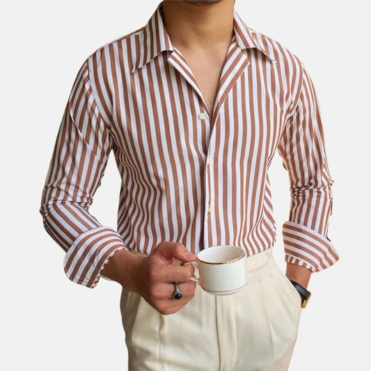 Camisa Formal de Oficina a Rayas