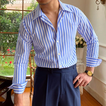 Camisa Formal de Oficina a Rayas