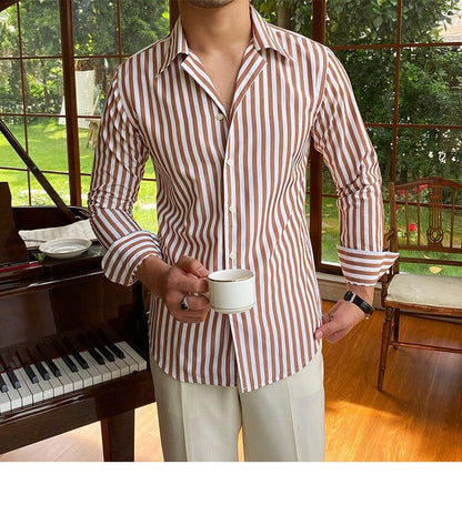 Camisa Formal de Oficina a Rayas