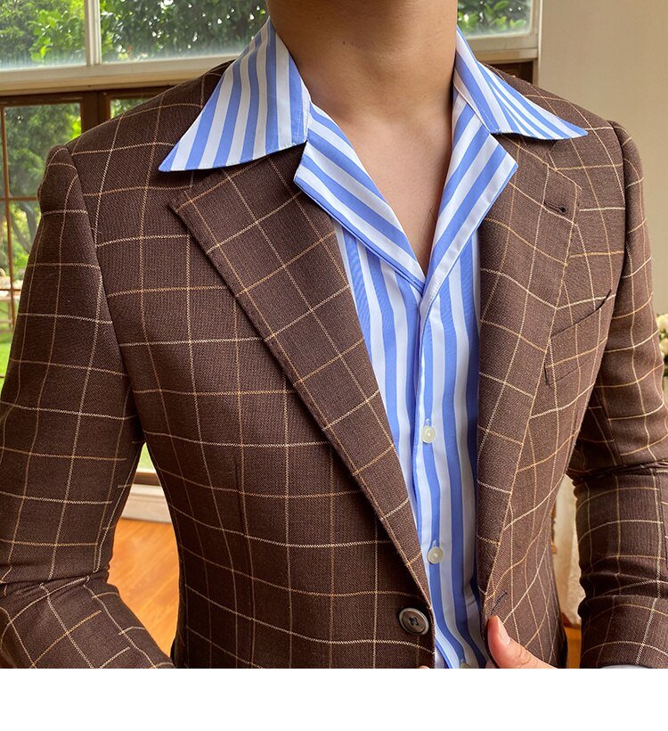 Camisa Formal de Oficina a Rayas