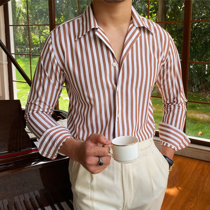 Camisa Formal de Oficina a Rayas