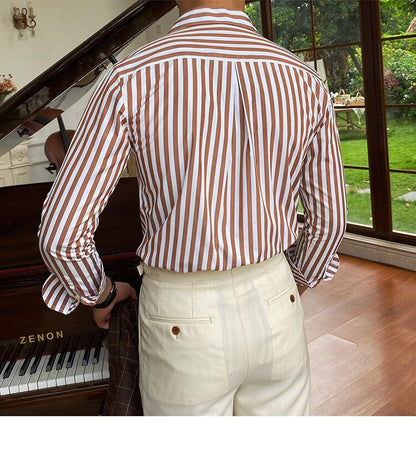 Camisa Formal de Oficina a Rayas