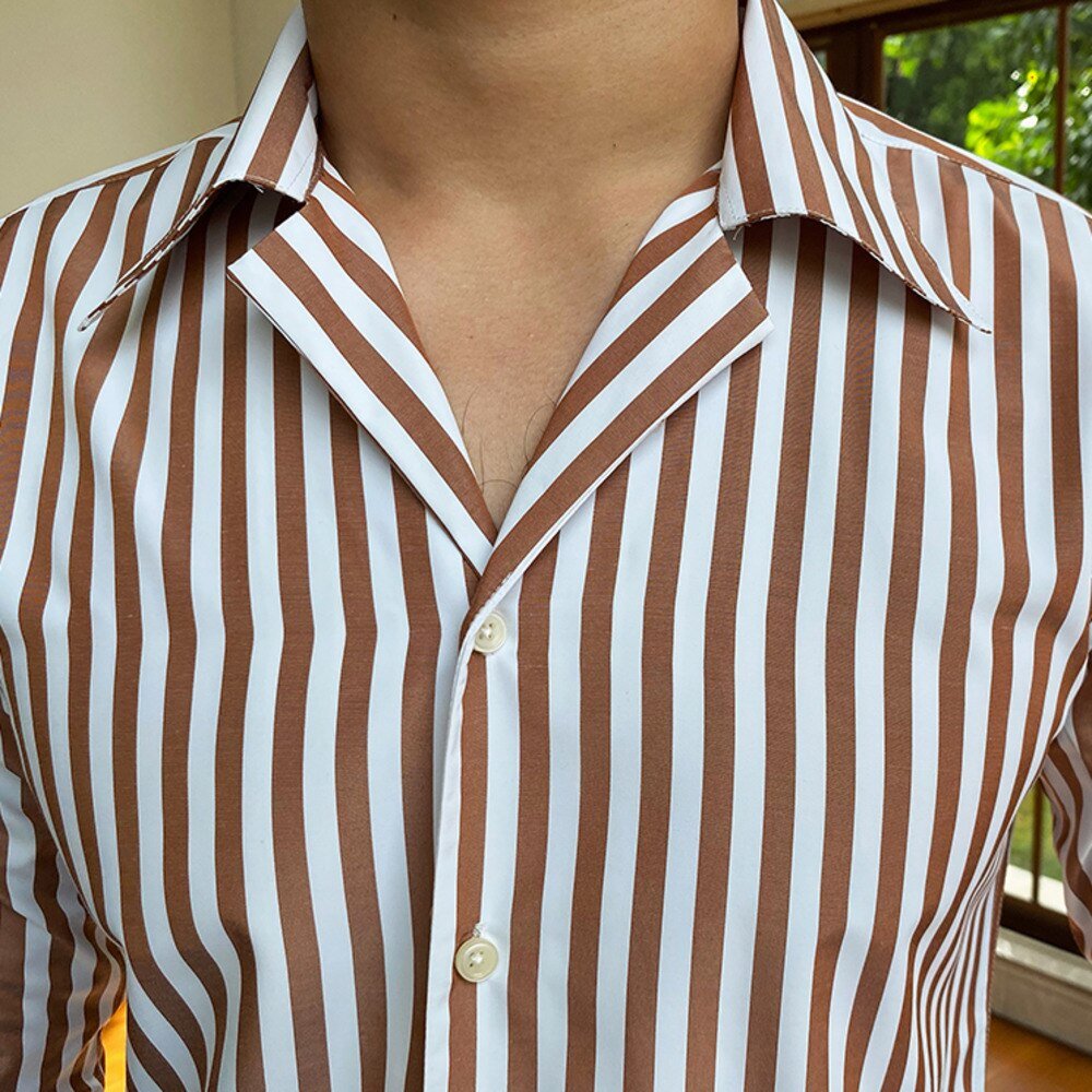 Camisa Formal de Oficina a Rayas