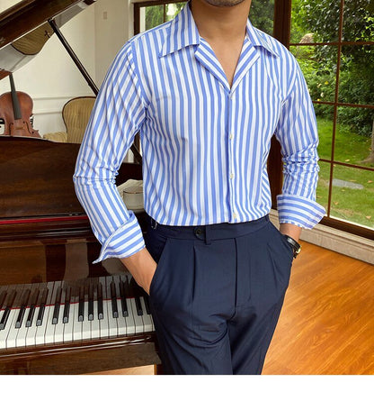 Camisa Formal de Oficina a Rayas