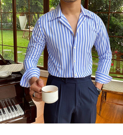 Camisa Formal de Oficina a Rayas