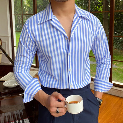 Camisa Formal de Oficina a Rayas
