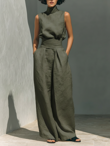 | Ensemble Large en Lin Élégant Ariana