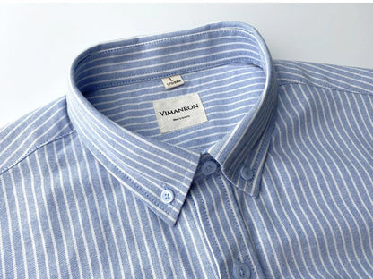 Camisa de Oficina Oxford a Rayas