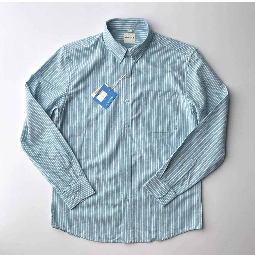 Camisa de Oficina Oxford a Rayas
