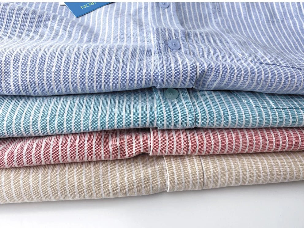 Camisa de Oficina Oxford a Rayas