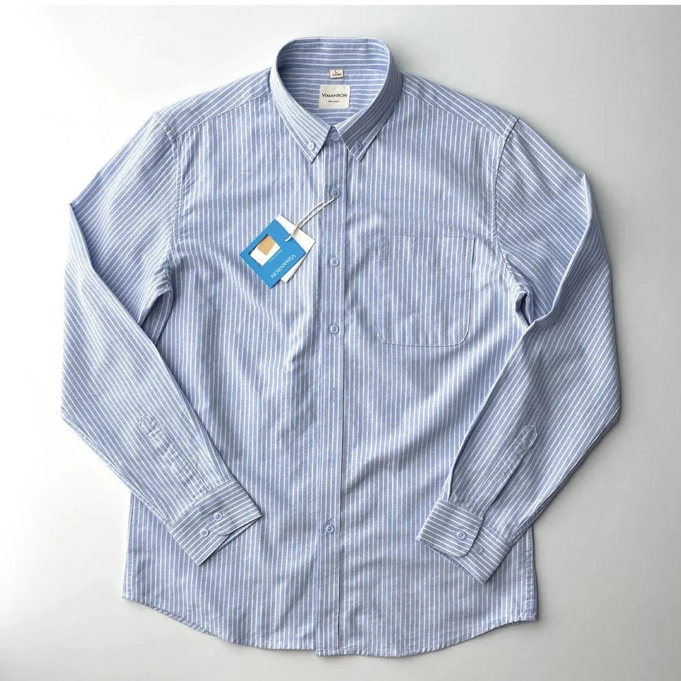 Camisa de Oficina Oxford a Rayas