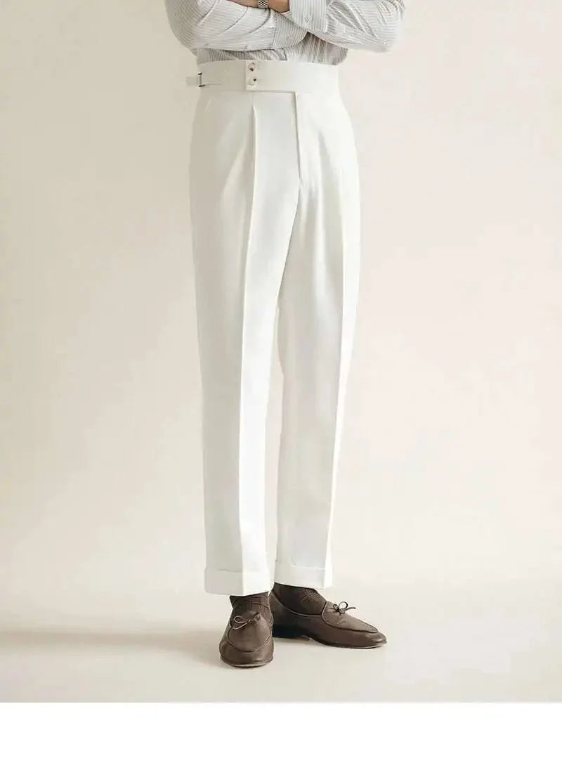 Pantalones de Vestir Slim con Hebilla Paris