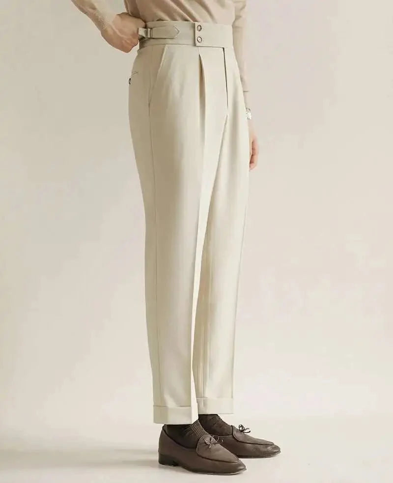 Pantalones de Vestir Slim con Hebilla Paris
