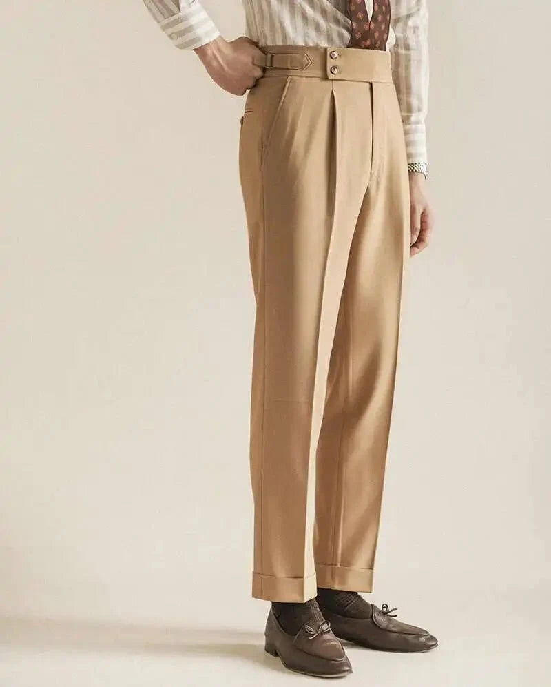 Pantalones de Vestir Slim con Hebilla Paris