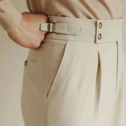 Pantalones de Vestir Slim con Hebilla Paris