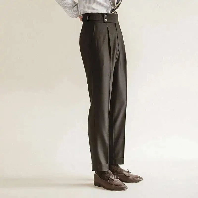 Pantalones de Vestir Slim con Hebilla Paris