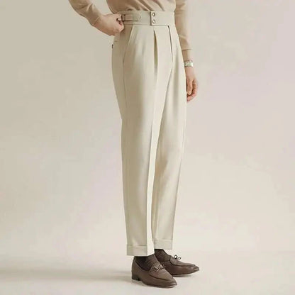 Pantalones de Vestir Slim con Hebilla Paris
