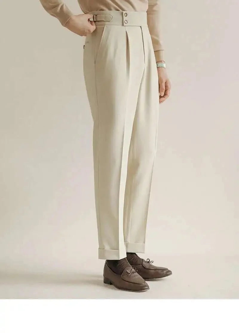 Pantalones de Vestir Slim con Hebilla Paris