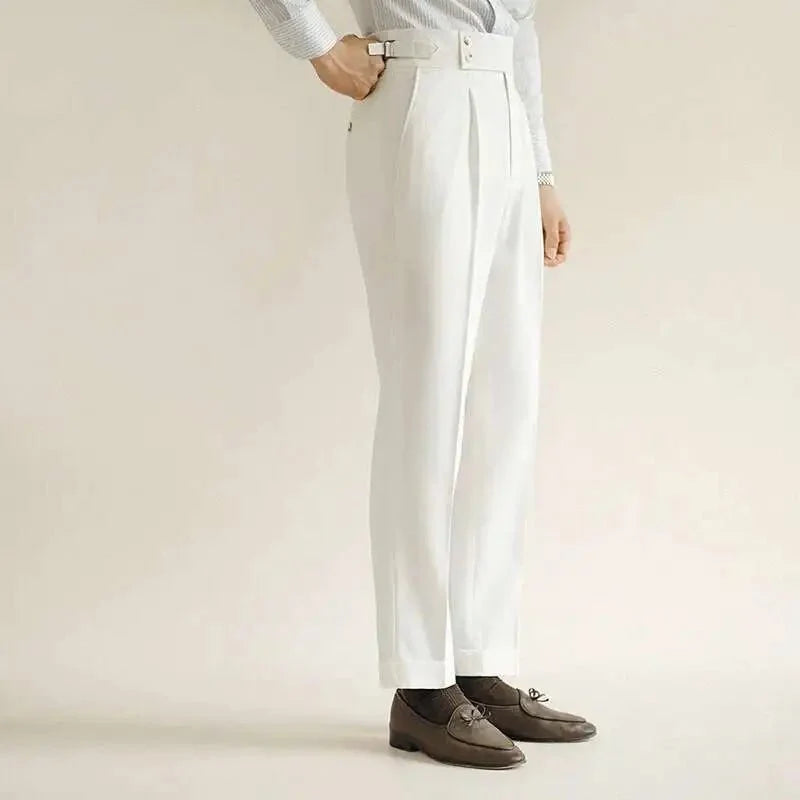 Pantalones de Vestir Slim con Hebilla Paris