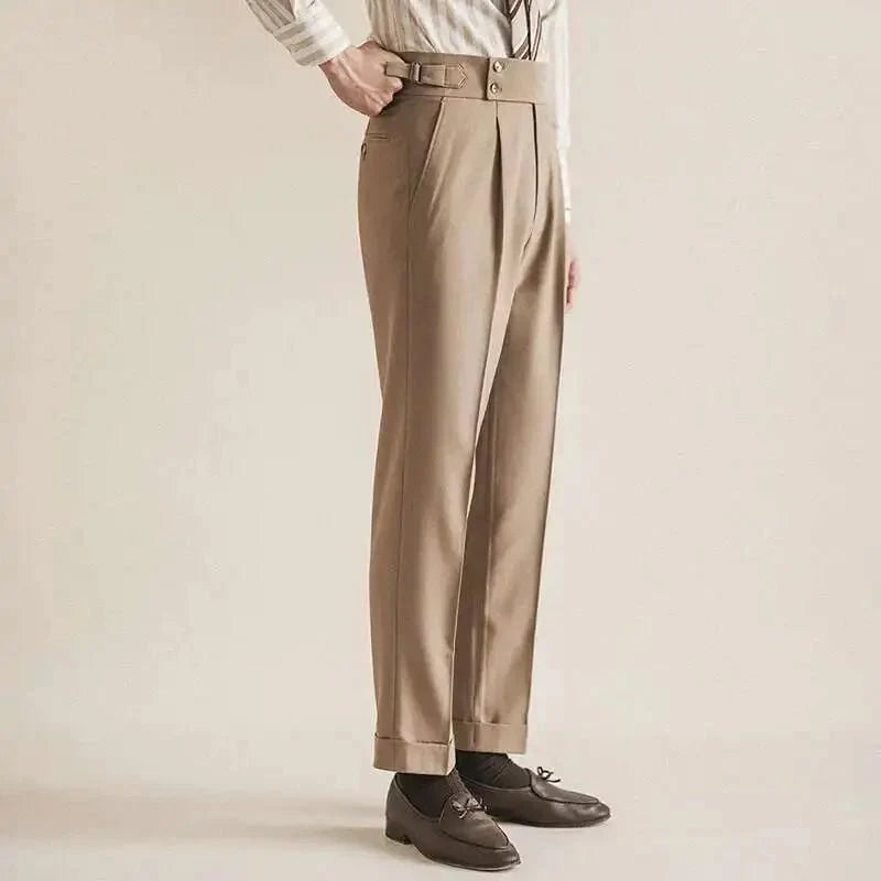 Pantalones de Vestir Slim con Hebilla Paris