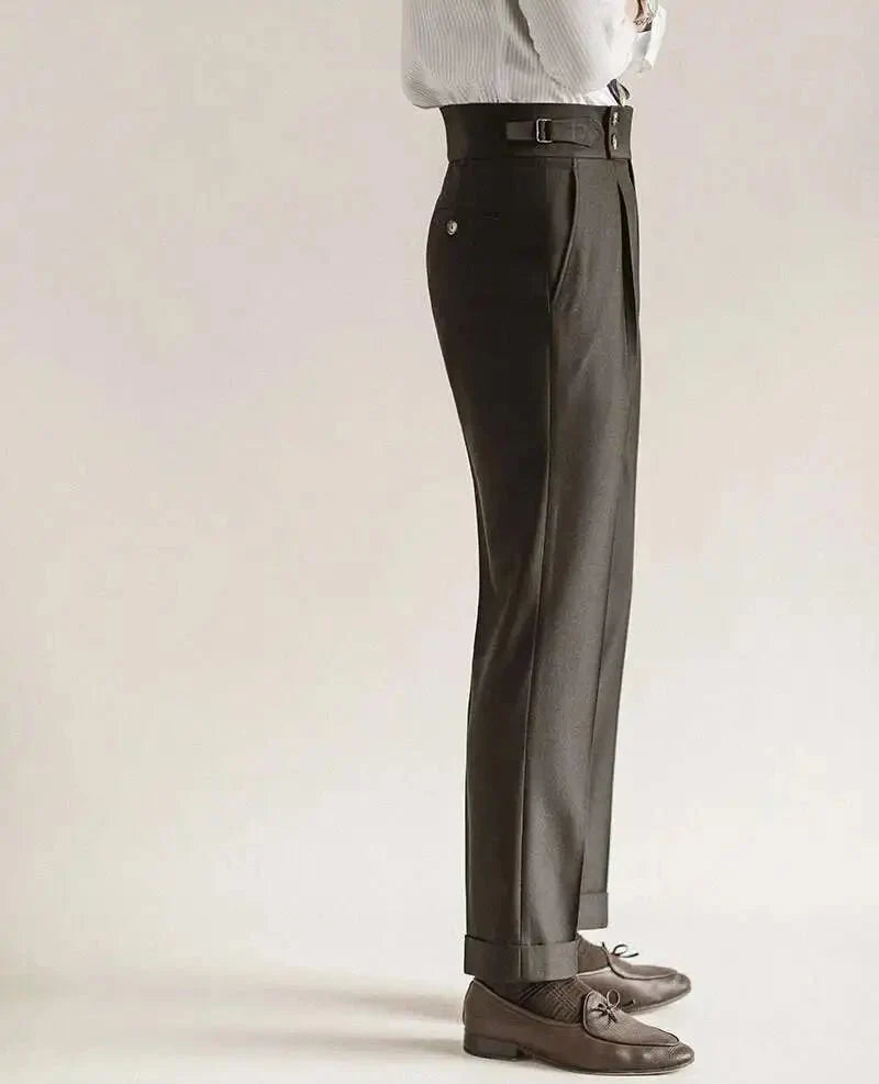 Pantalones de Vestir Slim con Hebilla Paris