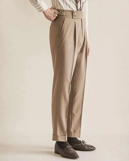 Pantalones de Vestir Slim con Hebilla Paris