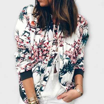 Kaelin - Chaqueta bomber elegante con estampado floral