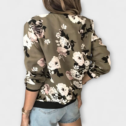 Kaelin - Chaqueta bomber elegante con estampado floral