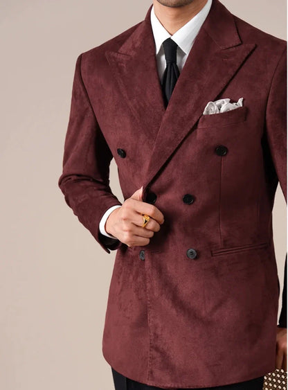 Blazer de Ante con Solapa en Pico