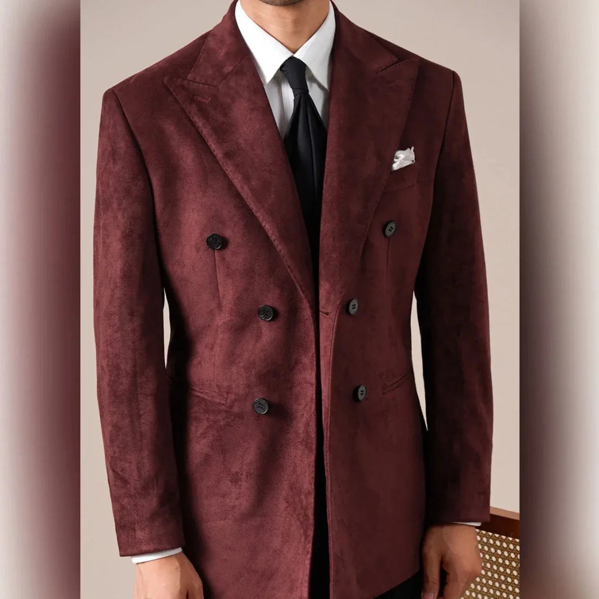 Blazer de Ante con Solapa en Pico