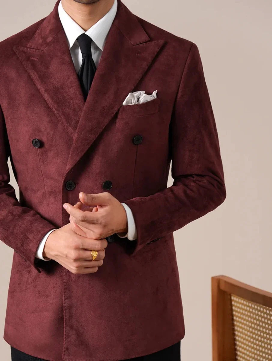 Blazer de Ante con Solapa en Pico