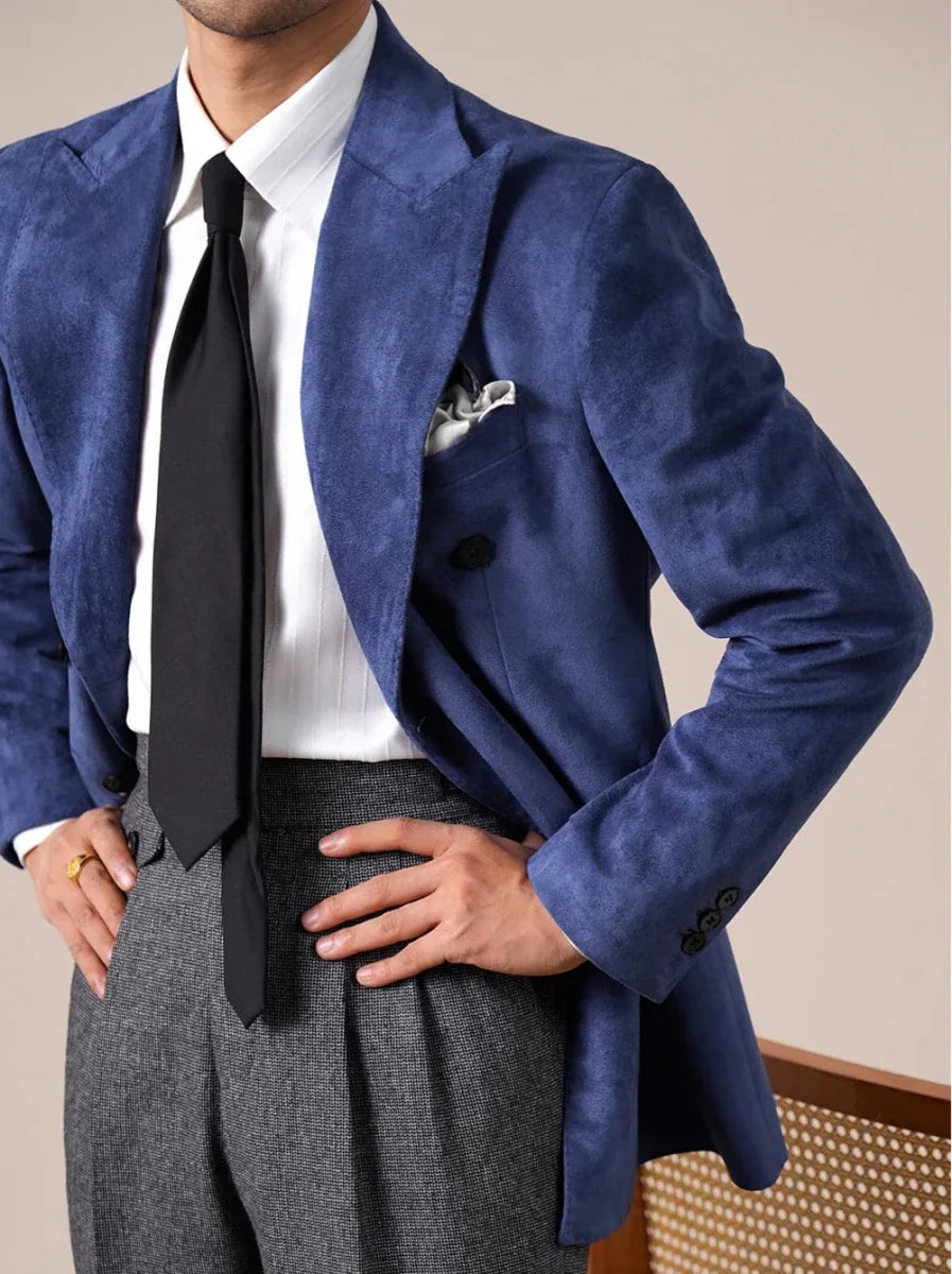 Blazer de Ante con Solapa en Pico
