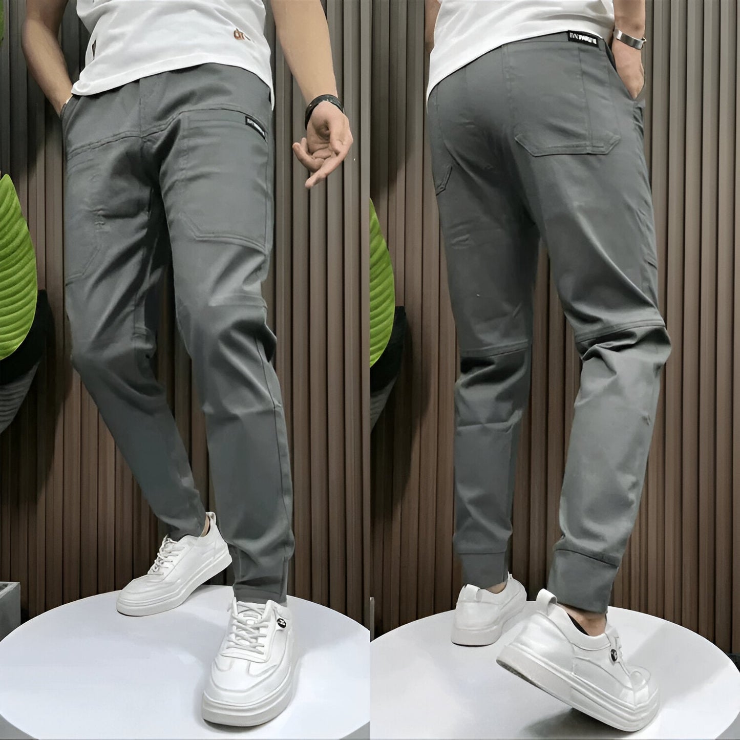 | Pantalon cargo extensible (1+1 GRATUIT!)