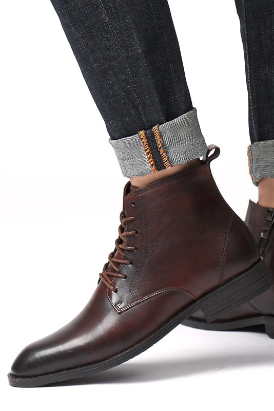Botas John - Cuero Autentico Vintage para Hombre