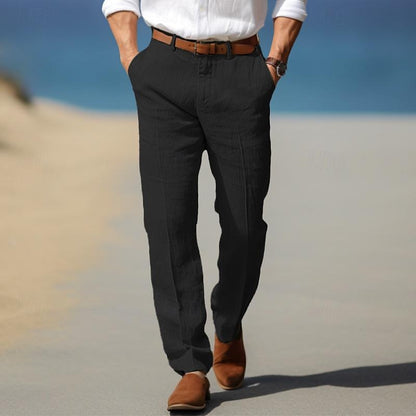 | PANTALON HOMME LUXE EN LIN PREMIUM