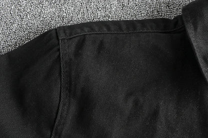 Camisa de Manga Larga Cargo Retro Gruesa