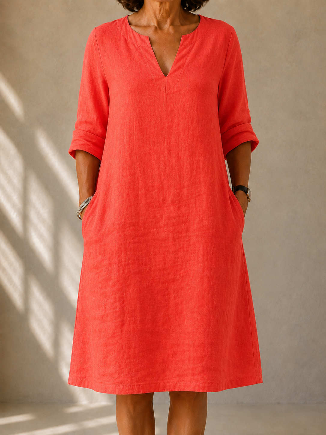 | Robe Fluide Cope Droite Margot