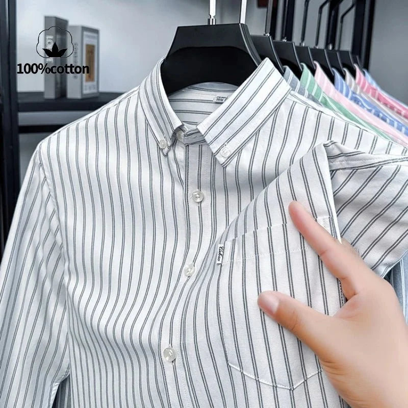 Camisa Clásica a Rayas Santorini
