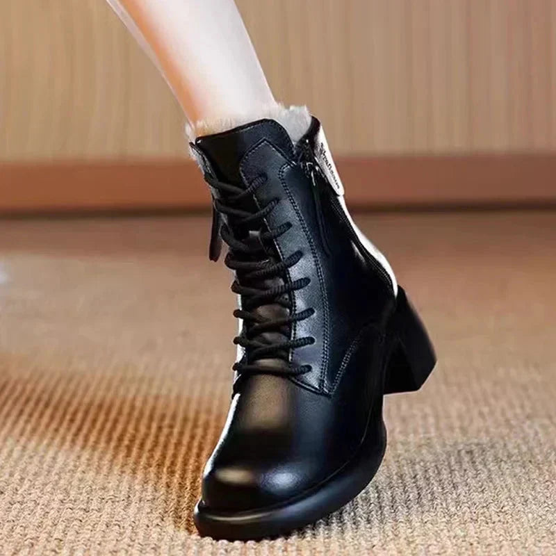 Botines Mujer Estilo Vintage - Elegantes, Cómodos y de Piel Suave