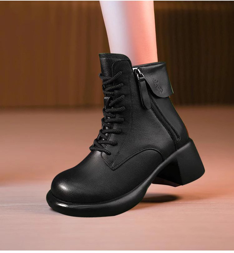 Botines Mujer Estilo Vintage - Elegantes, Cómodos y de Piel Suave