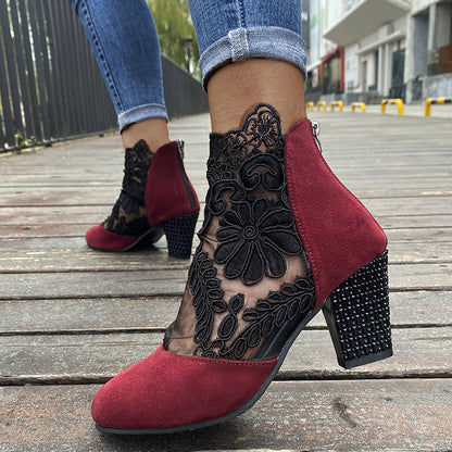 Zapatos de Verano Elegantes con Encaje para Mujer