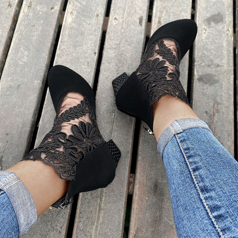 Zapatos de Verano Elegantes con Encaje para Mujer