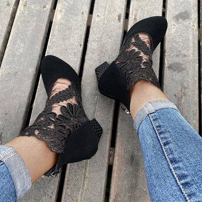 Zapatos de Verano Elegantes con Encaje para Mujer