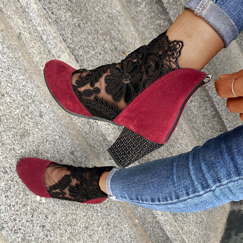 Zapatos de Verano Elegantes con Encaje para Mujer