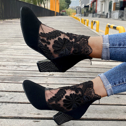 Zapatos de Verano Elegantes con Encaje para Mujer