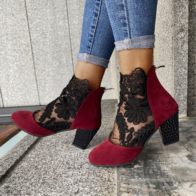 Zapatos de Verano Elegantes con Encaje para Mujer
