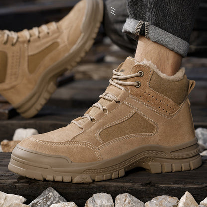 Botas de Seguridad de Invierno para Hombre - Puntera de Acero y Antideslizantes